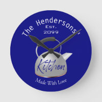 Classic Kitchen Made With Love Wall Clock