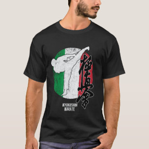 Classic Kyokushin Italy Karate Italian flag Kyokus T-Shirt