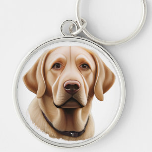 Classic Labrador Retriever Illustration Keychain