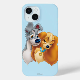 Classic Lady and the Tramp Snuggling iPhone 15 Case