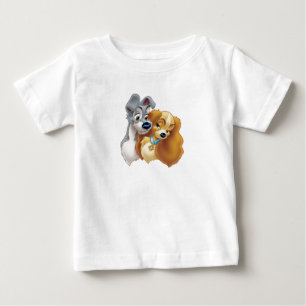 Classic Lady and the Tramp Snuggling Disney Baby T-Shirt