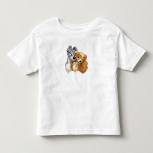 Classic Lady and the Tramp Snuggling Disney Toddler T-shirt
