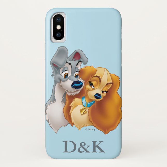 Classic Lady and the Tramp Snuggling | His & Hers Case-Mate iPhone Case (Back)