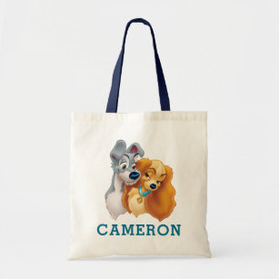 Classic Lady and the Tramp Snuggling Tote Bag