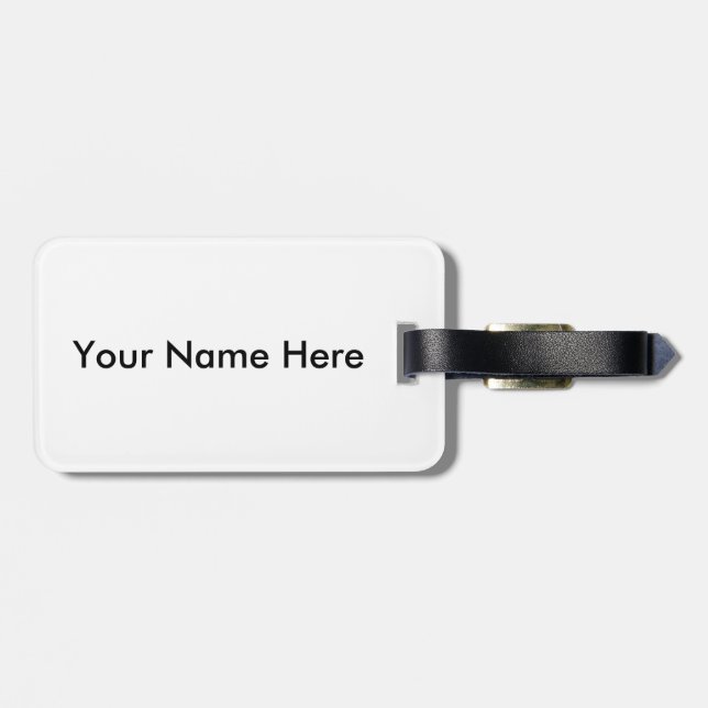 Classic Lady Luggage Tag (Back Horizontal)