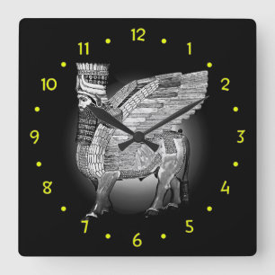 Classic Lamassu Acrylic Wall Clock