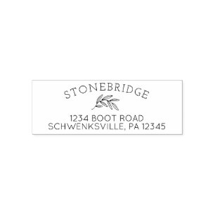 Classic Last Name Address Return Address Self-inking Stamp
