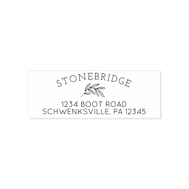 Classic Last Name Address Return Address Self-inking Stamp (Design)