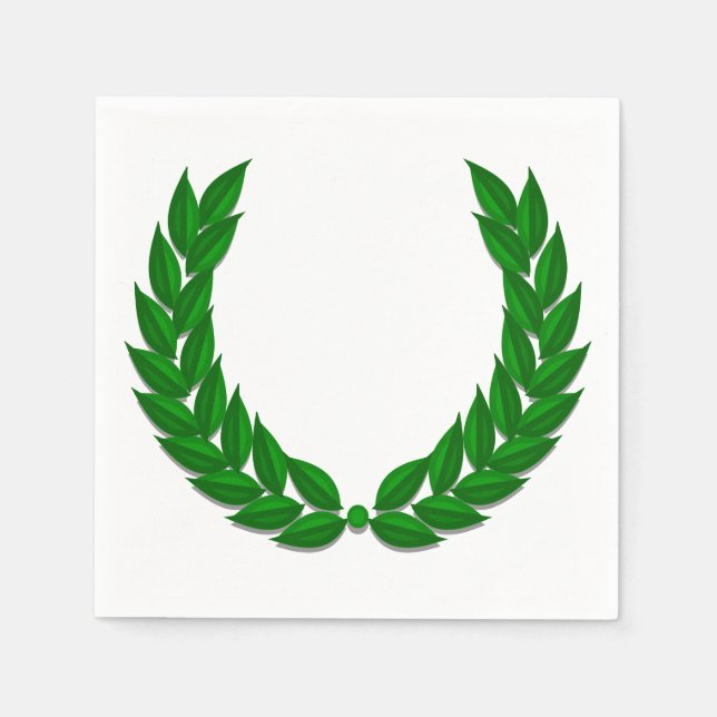 Classic Laurel Wreath Napkin (Front)