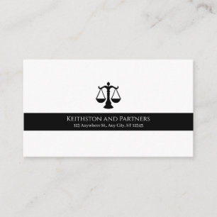 Classic Law & Justice Business Card Legal
