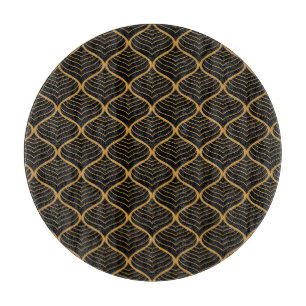 Classic Leaves Art Deco Pattern Cutting Board