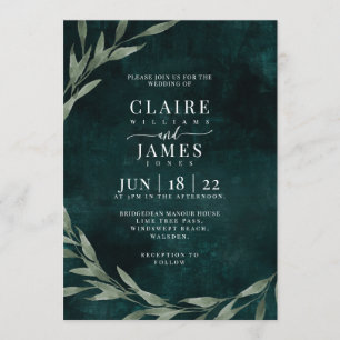 Classic Leaves dreamy drama, Invitation