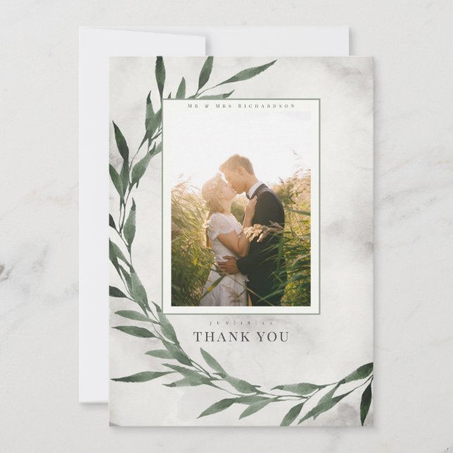 Classic Leaves dreamy drama Invitation (Front)
