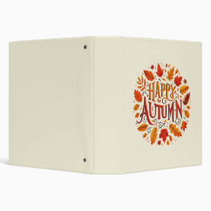 classic leaves & Happy Autumn  Binder