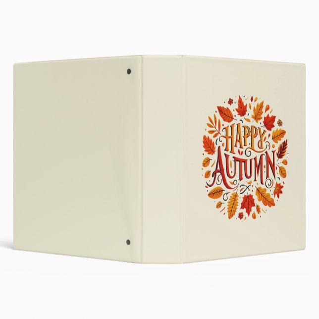 classic leaves & Happy Autumn  Binder (Background)