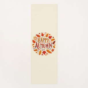 classic leaves & Happy Autumn Yoga Mat
