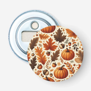 classic leaves/pumpkins/acorns Autumn  Bottle Opener