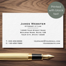 Classic Legal & Professional Attorney at Law Black