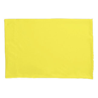 Classic Lemon Yellow Pillowcase