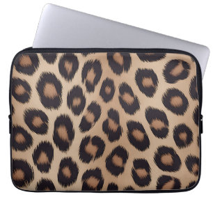 Classic Leopard Animal Print Brown Cheetah Laptop Sleeve