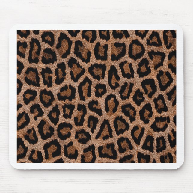 Classic Leopard Pattern Animal Print Mouse Pad (Front)