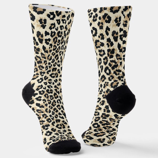 Classic Leopard Pattern Socks (Angled)