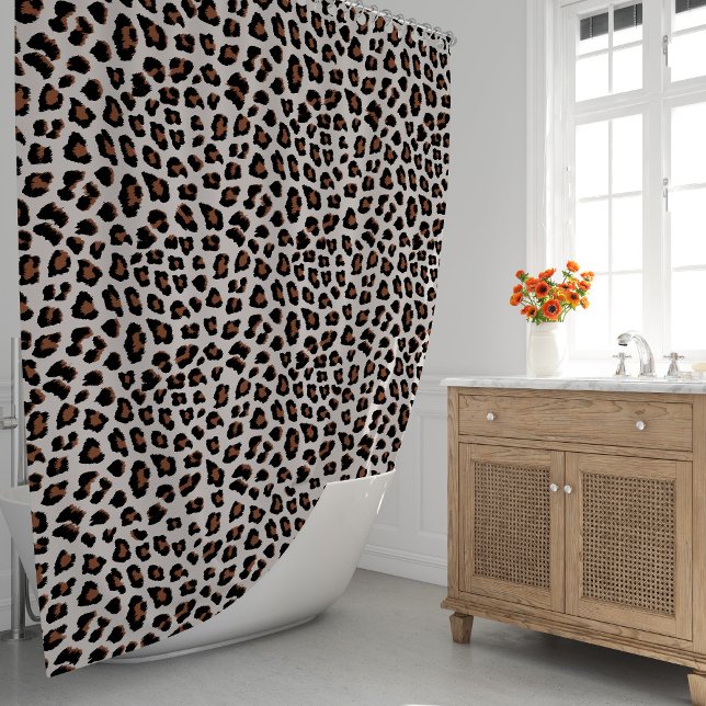 Classic Leopard Print Pattern (Leopard Print Shower Curtain by Looly Elzayat
)