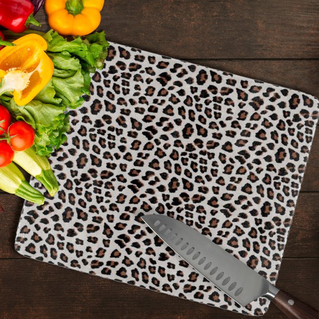 Classic Leopard Print Pattern Cutting Board (Leopard Print Cutting Board by Looly Elzayat
)