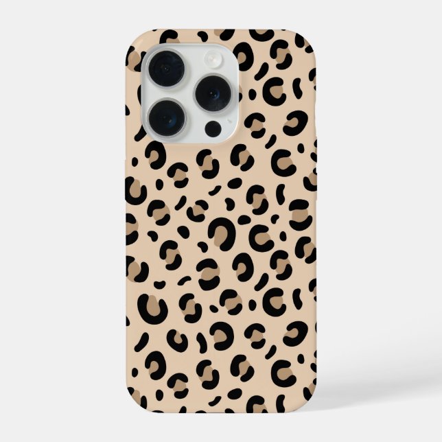 Classic Leopard Print Phone Case Stylish Animal Pa (Back)