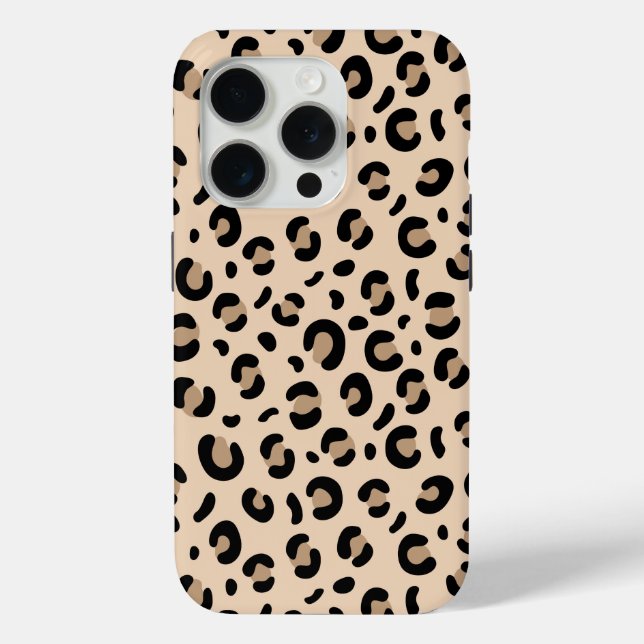 Classic Leopard Print Phone Case Stylish Animal Pa (Back)