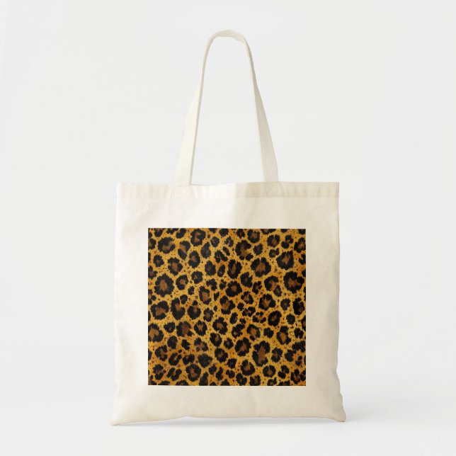Classic Leopard Print Tote Bag (Front)