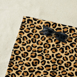 Classic Leopard Series Design 6  Beach Towel