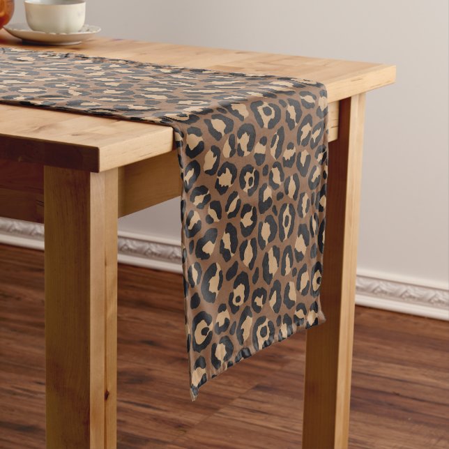 Classic Leopard Series Design 7  Short Table Runner (In Situ)