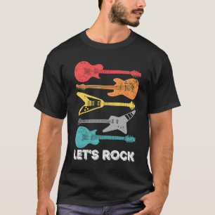 Classic Let's Rock Bass Guitar Lets Rock T-Shirt