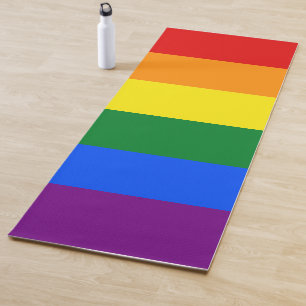 Classic LGBTQ Rainbow Gay Pride Flag Yoga Mat