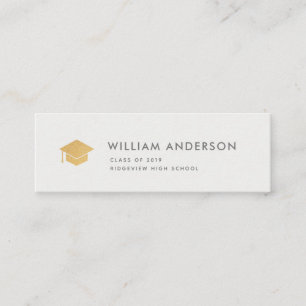 Classic Light Grey Graduation Insérer une carte de