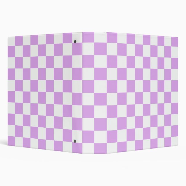 Classic light lavender chequerboard  binder (Background)