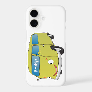 Classic lime green van cartoon