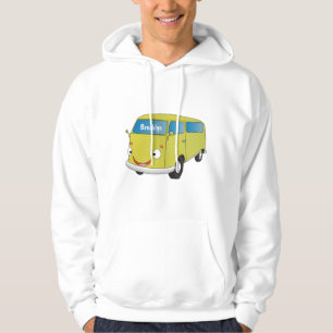 Classic lime green van cartoon hoodie