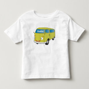Classic lime green van cartoon toddler t-shirt