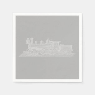 Classic Locomotive Train CUSTOM COLOR Napkin