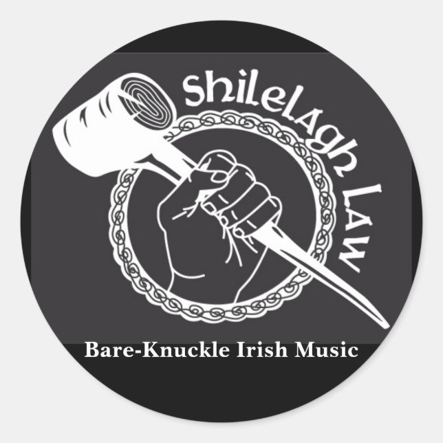 Classic logo round sticker (Front)