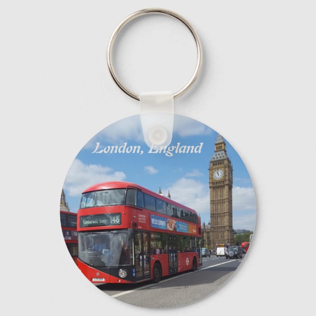 Classic London England Keychain (Front)