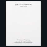 Classic Look Elegant Minimalist Design Template Letterhead<br><div class="desc">Classic Look Elegant Minimalist Design Template White Nostalgic Professional Letterhead.</div>