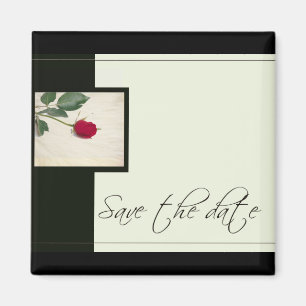 Classic Look Save the Date Magnet