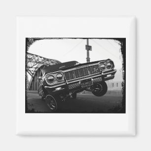Classic Los Angeles Old School Lowrider Magnet