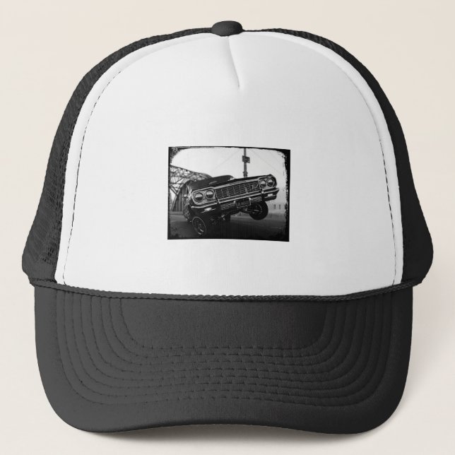 Classic Los Angeles Old School Lowrider Trucker Hat (Front)