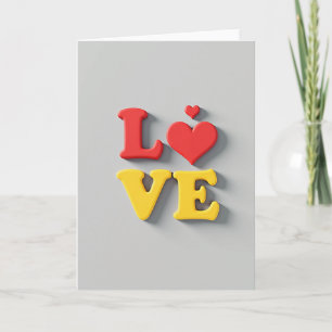 Classic Love Bold Card