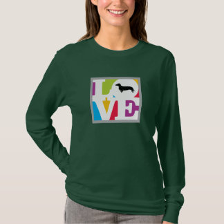 Classic Love Dachshund in Colour T-Shirt