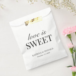 Classic Love is Sweet Bridal Shower   Wedding  Favour Bag